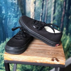 Black Authentic Vans